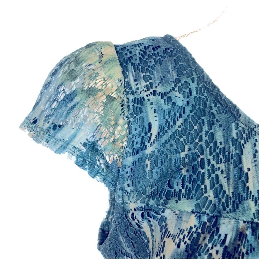 I.N.C. INTERNATIONAL CONCEPTS (PM) Lacey cap sleeve blouse - Picture 5 of 8